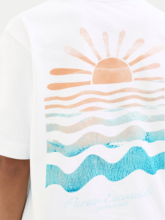 Jack & Jones Junior Jack & Jones Junior Футболка Canggu 12278649 Білий Relaxed Fit