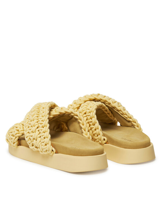 Inuikii Шльопанці Inuikii Woven 70104-105 Жовтий