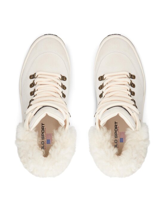 Polo Ralph Lauren Šnurovacia obuv Polo Ralph Lauren 804917245001 Écru