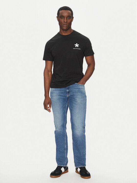 Save The Duck Save The Duck Футболка DT2222M BESY20 Чорний Regular Fit