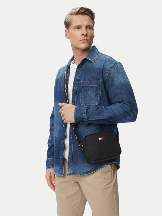 Tommy Jeans Ročna torba Tommy Jeans Tjw Ess Daily Crossover AW0AW18769 Črna