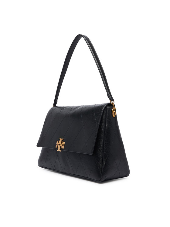 Tory Burch Сумка Tory Burch Charlie Quilted Large Shoulder Bag 185805 Чорний