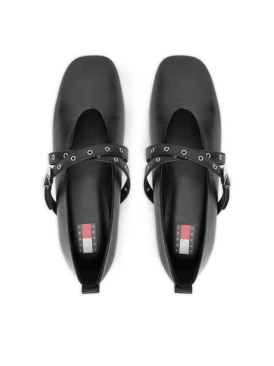 Tommy Jeans Балеринки Tommy Jeans EN0EN02868 Черен