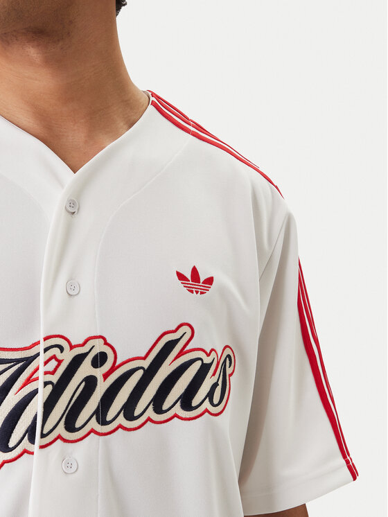 adidas adidas Camiseta Summer League Varsity Baseball KD6563 Blanco Oversize