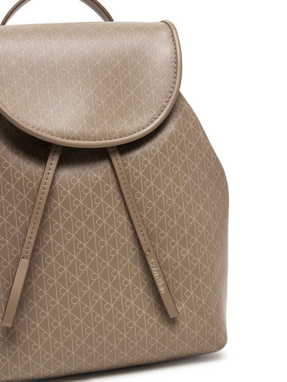 Calvin Klein Nahrbtnik Calvin Klein Emblem Aop Mini Backpack LV04F3507G Bež