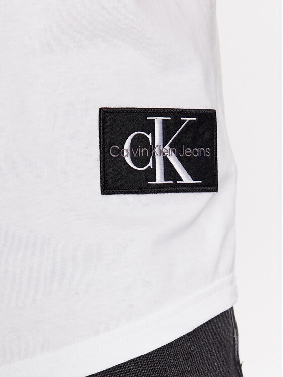 Calvin Klein Jeans Calvin Klein Jeans Majica J30J323482 Bela Regular Fit