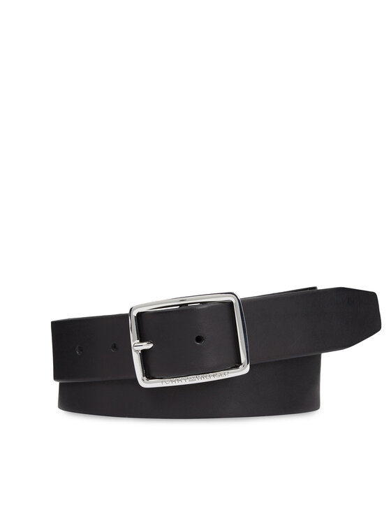 Tommy Hilfiger Vīriešu josta Tommy Hilfiger New Buckle Jeans Belt 3.5 AM0AM11471 Melns