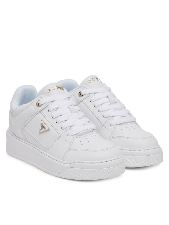 Guess Sneakersy Guess FLTDEL ELE12 Biela