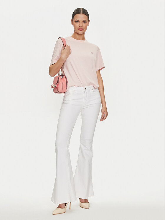 Guess Jeans Guess Jeans Футболка W4YI05 K8HM0 Рожевий Regular Fit