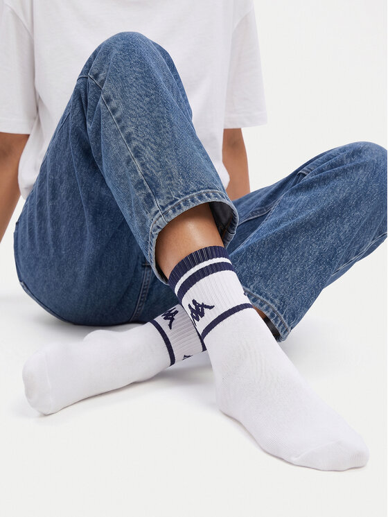 Kappa Довгі шкарпетки Kappa CEO_KR_ANKLE_SS26 (3-PACK) Білий