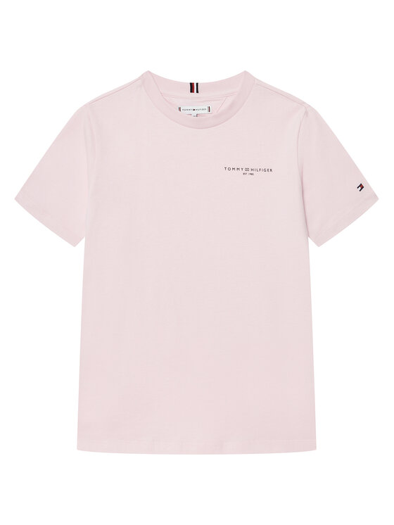 Tommy Hilfiger Tommy Hilfiger Marškinėliai KS0KS00594 Rožinė Regular Fit