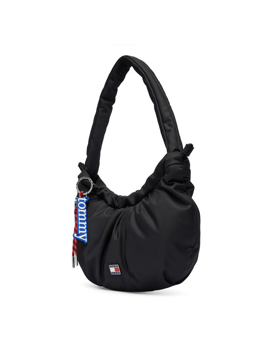 Tommy Jeans Táska Tommy Jeans Tjw Icon Charms Shoulder Bag AW0AW18780 Fekete
