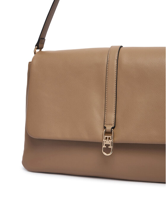 Tommy Hilfiger Τσάντα Tommy Hilfiger Th Libre Satchel AW0AW19197 Μπεζ