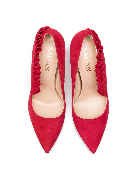 Sagan Augstpapēžu kurpes Sagan 3504 Sarkans