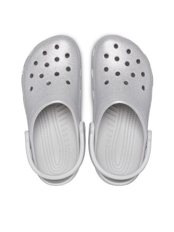 Crocs Chanclas Crocs Classic Glitter Clog 205942 Plata
