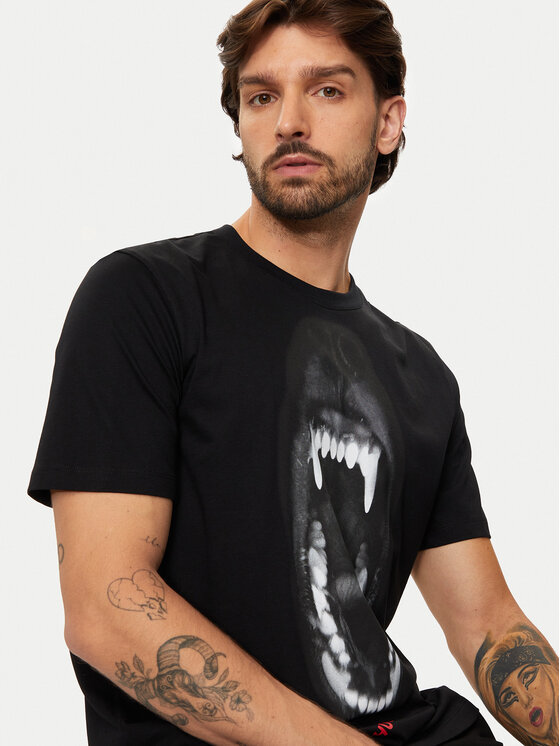 HUGO Hugo T-shirt Dayaking 50523979 Crna Regular Fit