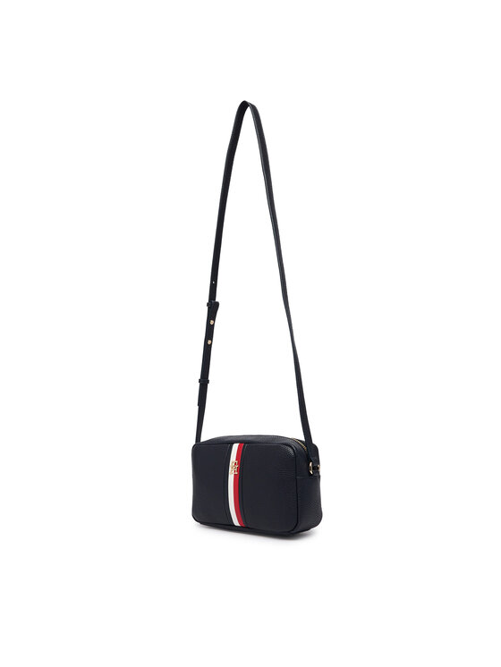 Tommy Hilfiger Ročna torba Tommy Hilfiger Th Corp Ess Camera Bag AW0AW19333 Mornarsko modra