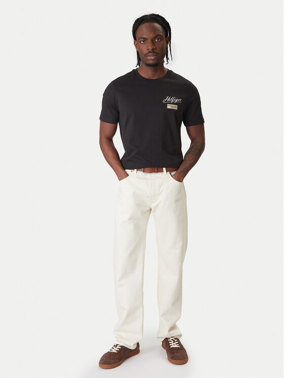 Tommy Hilfiger Tommy Hilfiger Camiseta Modern Ath Graphic MW0MW41471 Negro Regular Fit