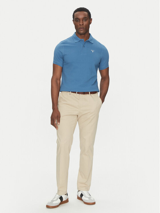 Barbour Barbour Poloshirt Original Sports MML0358BU67 Blau Tailored Fit
