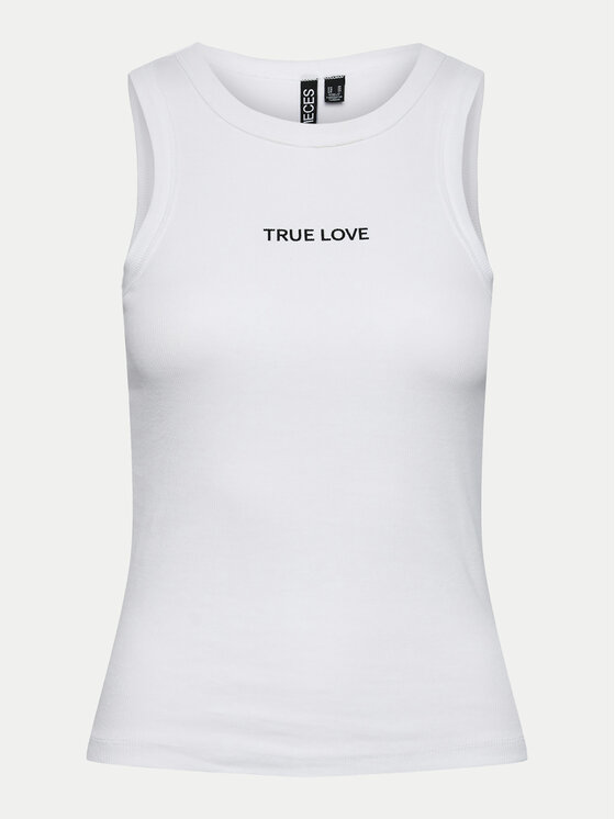 Pieces Pieces Топ Mikka 17152323 Білий Regular Fit