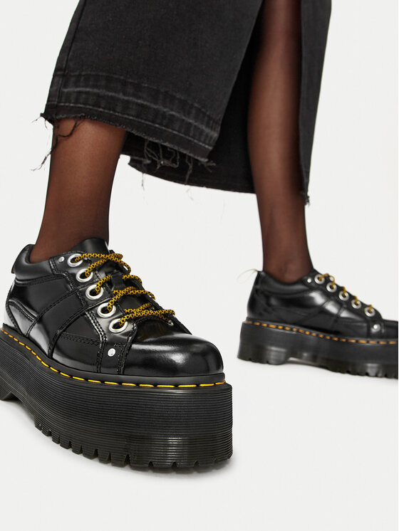 Dr. Martens Šņorzābaki Dr. Martens Quad Max 31423001 Melns