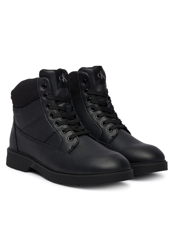 Calvin Klein Зимни обувки Calvin Klein Lace-Up Bootie V3X5-83187-1695 D Черен