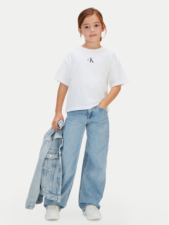 Calvin Klein Jeans Calvin Klein Jeans Camiseta LVCKSJA16G Blanco Boxy Fit