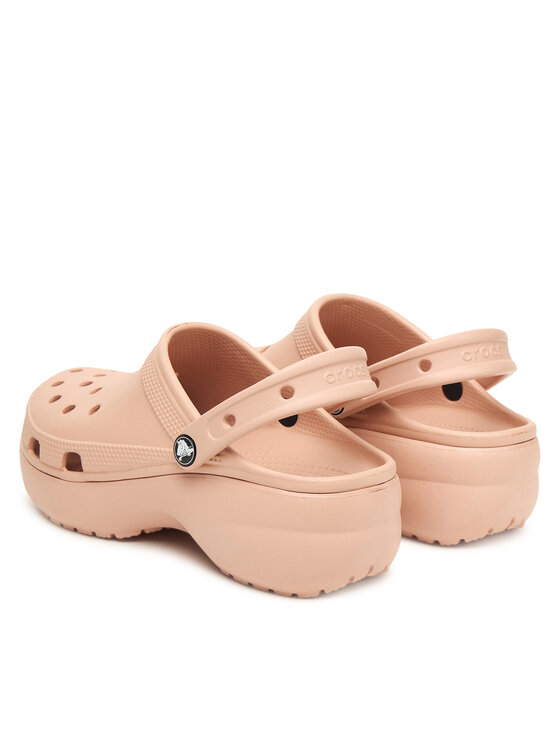 Crocs Шльопанці Crocs Classic Platform Clog 206750 Бежевий