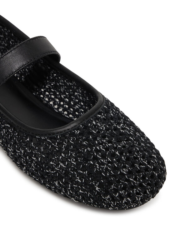 Tommy Jeans Baleriny Tommy Jeans Tjw Knitted Ballerina EN0EN03030 Czarny