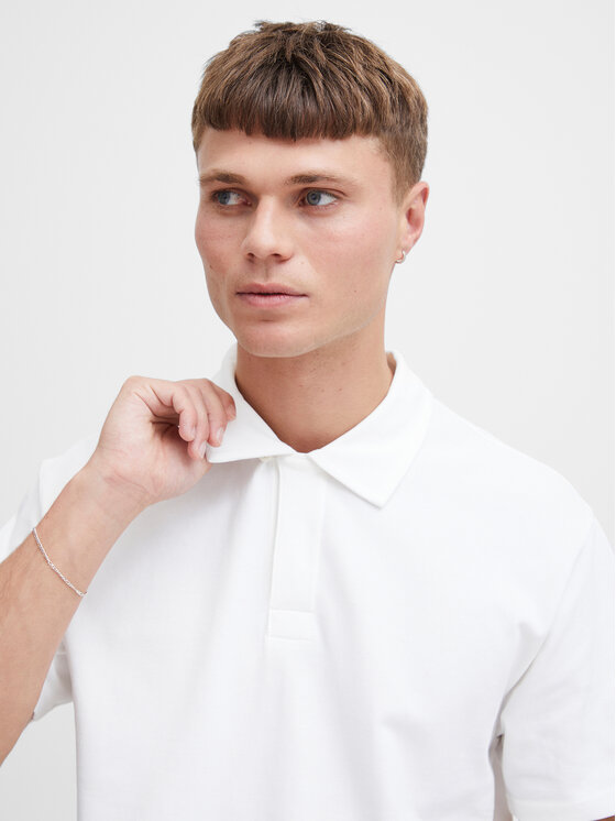 Solid Solid Polo 21108171 Λευκό Regular Fit