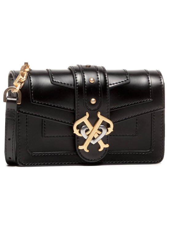 PINKO Сумка на пояс﻿ PINKO Double P Baby Icon Classique C Al 20-21 PLTT 1P21SA Y6JD Чорний