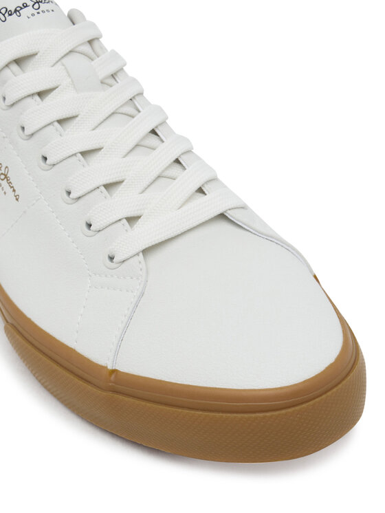 Pepe Jeans Tenisky Pepe Jeans Kenton Base PMS300003 Écru