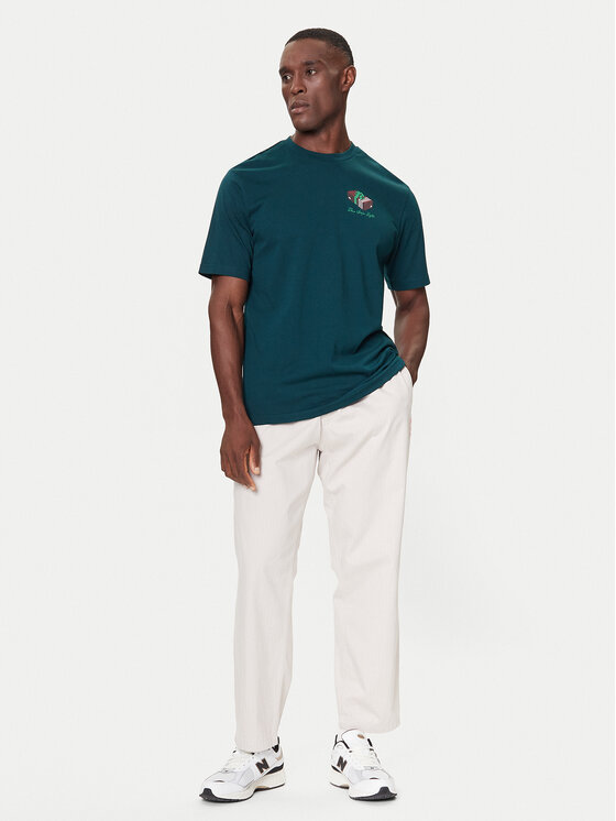 adidas adidas Póló 3-Stripes Lights Giftbox Graphic JN2498 Zöld Regular Fit