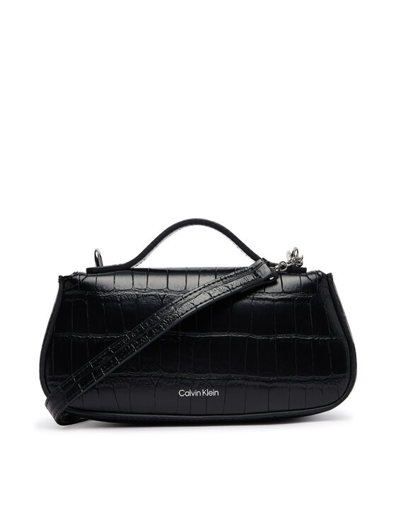 Calvin Klein Τσάντα Calvin Klein Ck Croc Top Handle Bag LV04F3903G Μαύρο