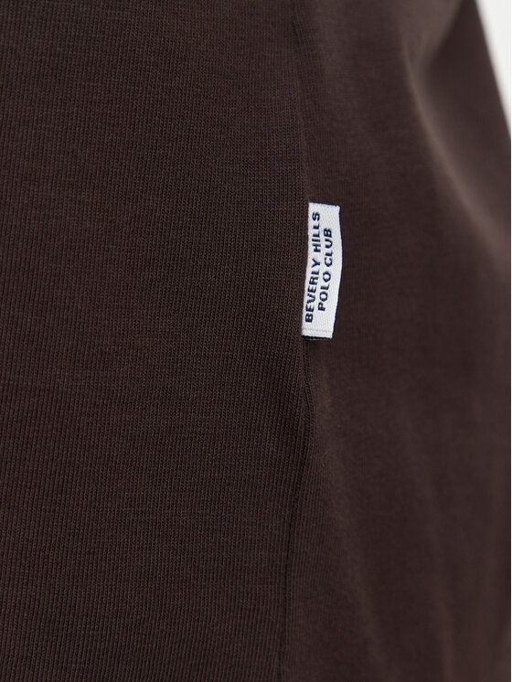 Beverly Hills Polo Club Beverly Hills Polo Club Camiseta P-SS26W-TS5165187 Marrón oscuro Regular Fit