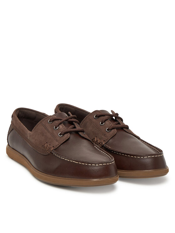 Clarks Mokasyny Clarks Bratton Boat 26181271 Brązowy