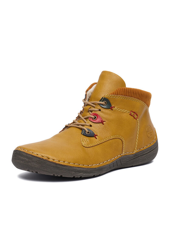 Rieker Botines planos Rieker CEO-52544-68 Amarillo