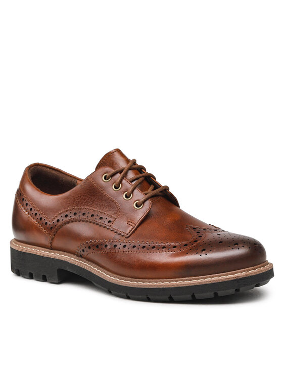 Clarks Poltopánky Clarks Batcombe Wing 261271917 Hnedá