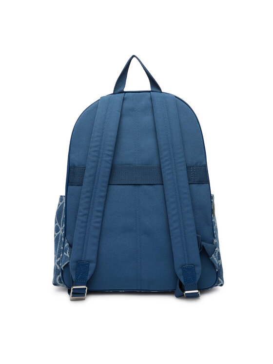 Calvin Klein Раница Calvin Klein Emblem Aop Denim Round Backpack LV04D3429G Син