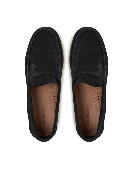Tommy Hilfiger Mokasīni Tommy Hilfiger Classic Hilfiger Suede Loafer FM0FM05363 Tumši zils