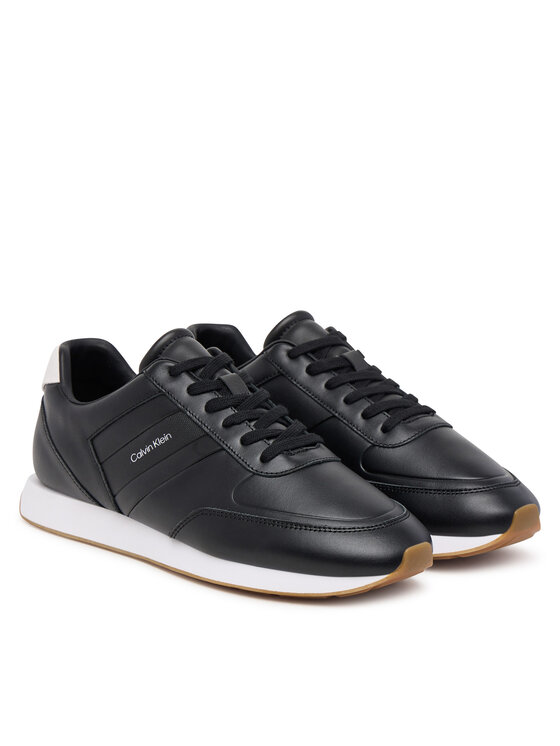 Calvin Klein Sneakersy Calvin Klein Retro Runner Lth Tape YM0YM01381 Czarny