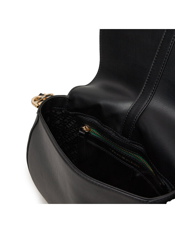 Tommy Hilfiger Bolso Tommy Hilfiger Heritage Saddle Bag AW0AW16285 Negro