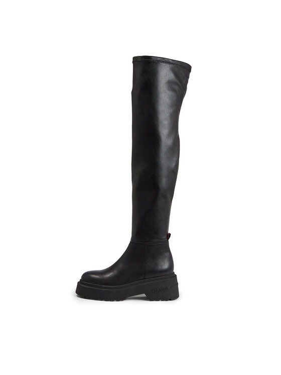 Tommy Jeans Mušketýrky Tommy Jeans Tjw Over The Knee Boots EN0EN02254 Černá