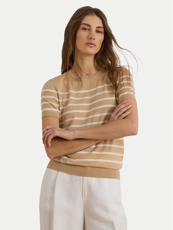 LAUREN RALPH LAUREN LAUREN RALPH LAUREN Camiseta Eyelah 200P13973002 Beis Regular Fit