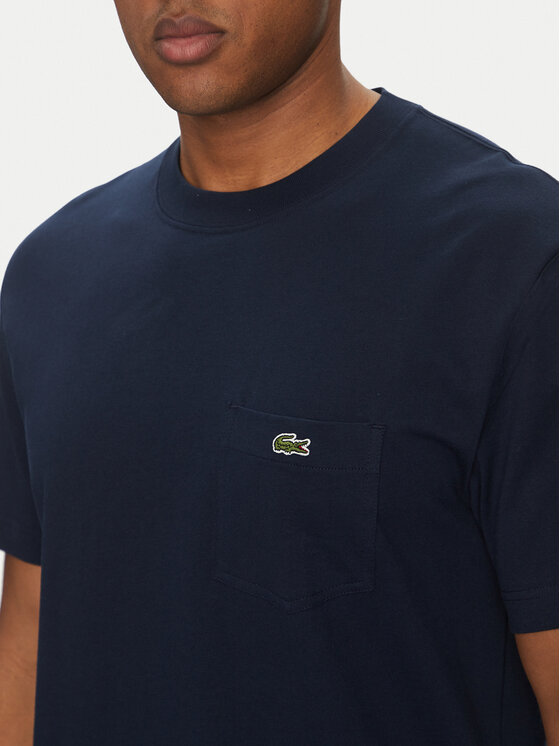 Lacoste Lacoste Футболка TH2827 Cиній Regular Fit