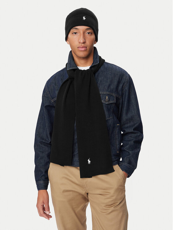 Polo Ralph Lauren Set čiapka a šál Polo Ralph Lauren 710B28980002 Čierna