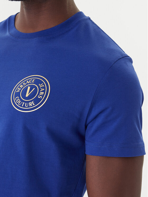 Versace Jeans Couture Versace Jeans Couture Camiseta 79GAHT00 CJ00T Azul Regular Fit