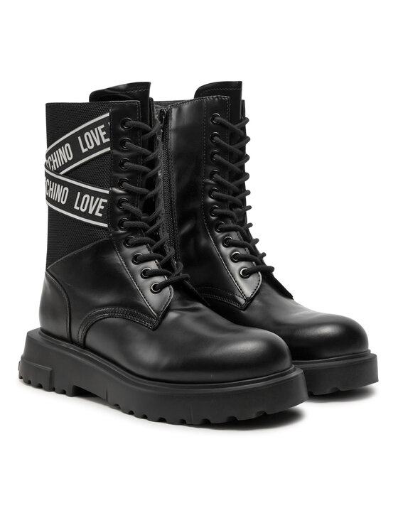 LOVE MOSCHINO Šnurovacia obuv LOVE MOSCHINO JA24094G1LIA700A Čierna