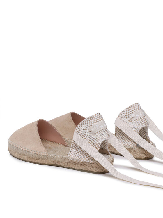 Manebi Alpargatas Manebi Suede Flat Valenciana Espadrilles K 1.1 P0 Beis