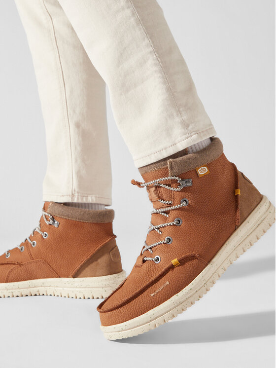 Hey Dude Trzewiki Hey Dude Bradley Boot Leather 40189-21N Brązowy